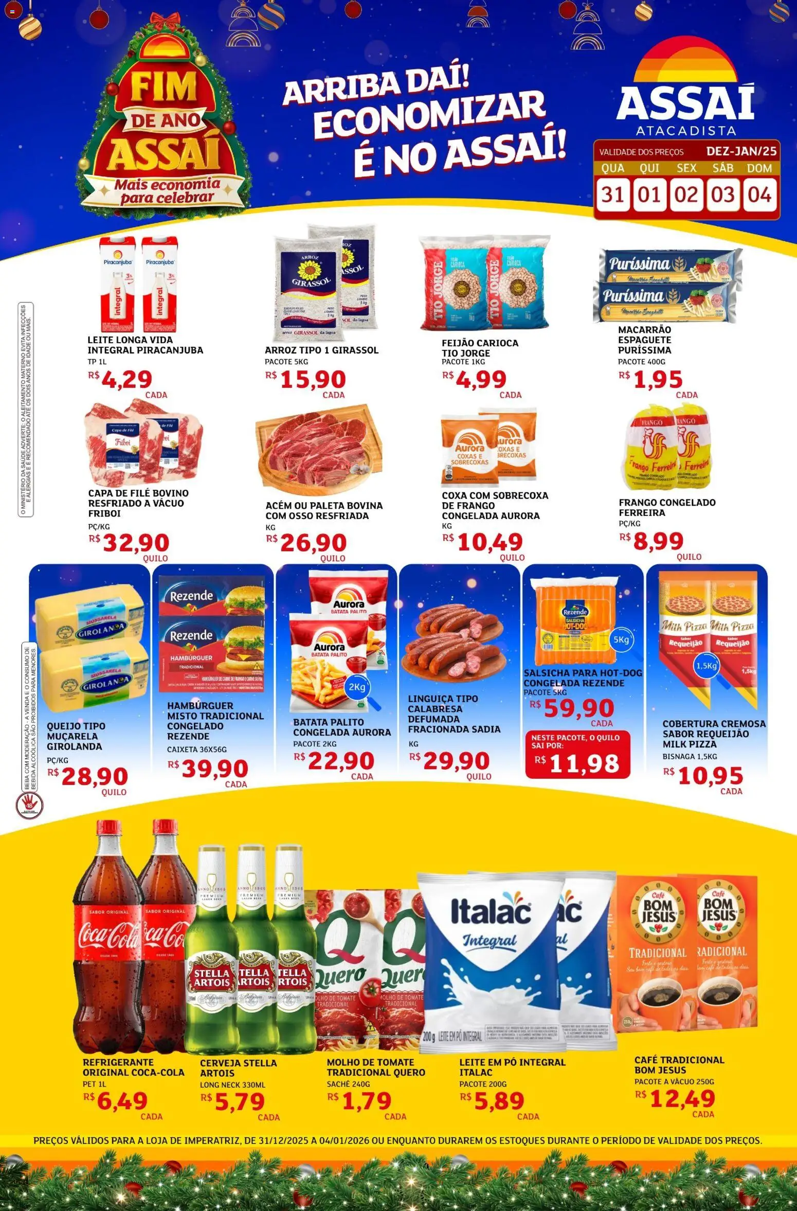 Encarte Assaí Atacadista - página 1- válido a partir de 31/12/2025
