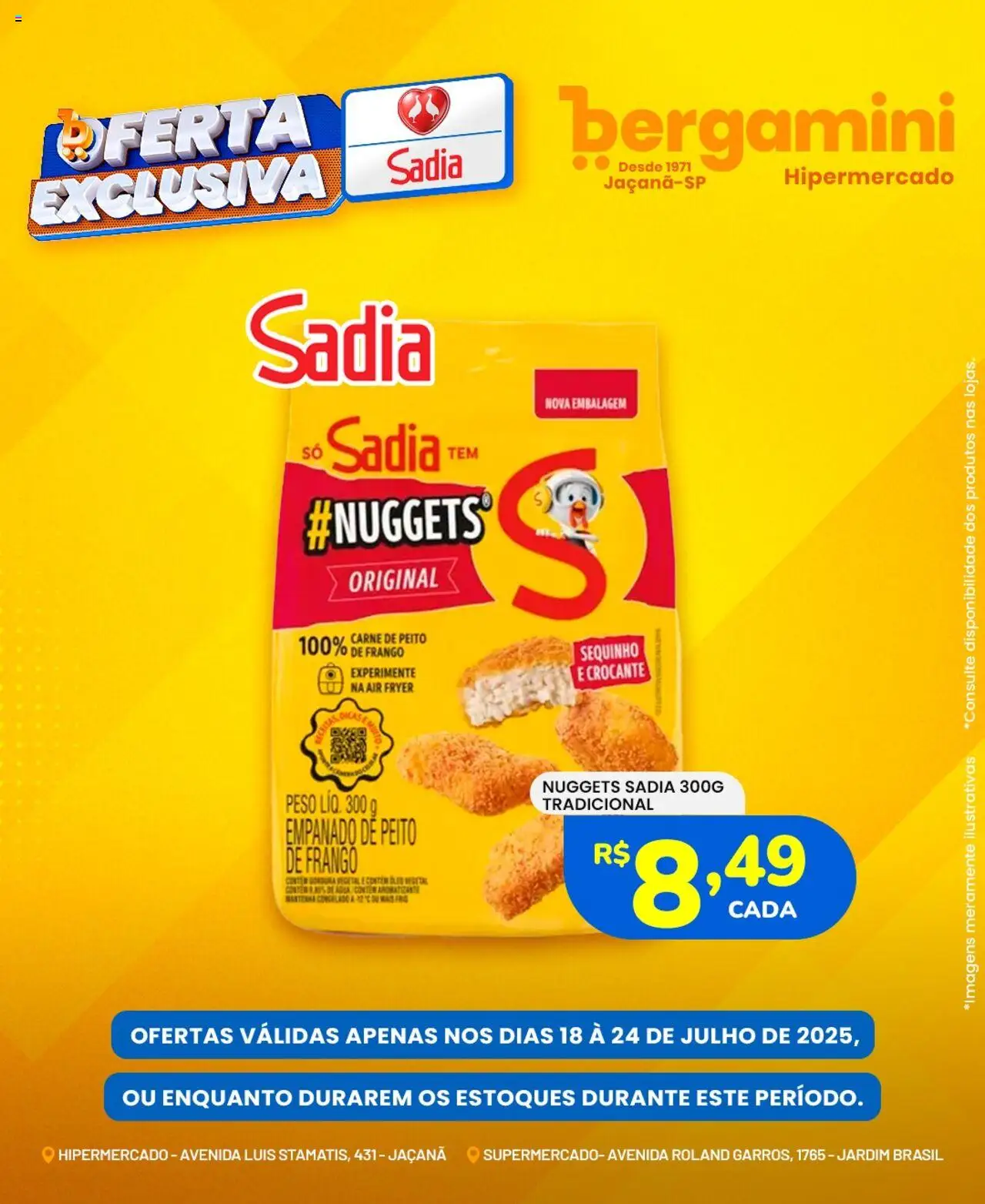 Supermercado Bergamini - Ofertas BRF - página 3- válido a partir de 18/07/2025
