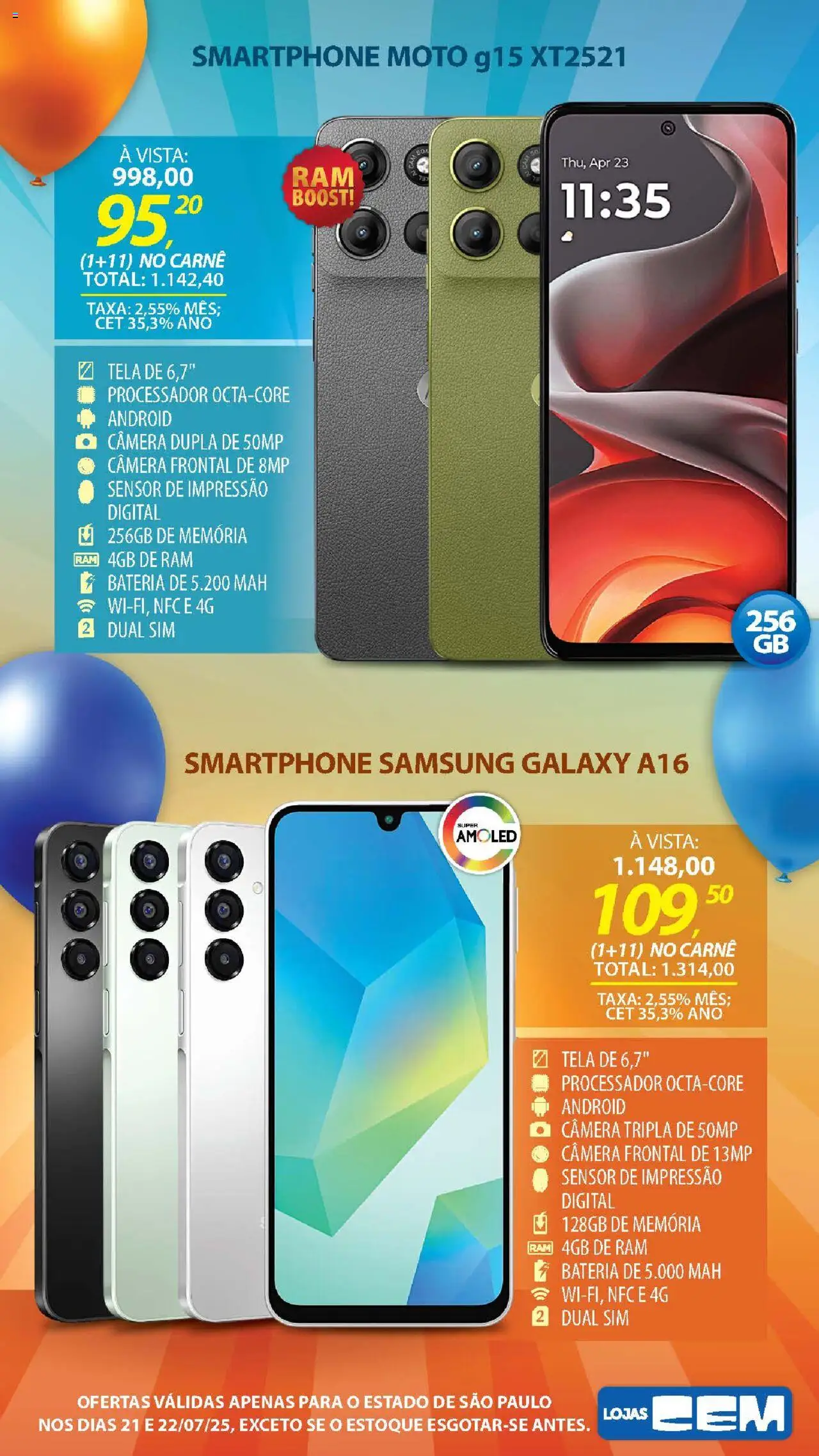Lojas Cem - Ofertas atuais - página 4- válido a partir de 21/07/2025

