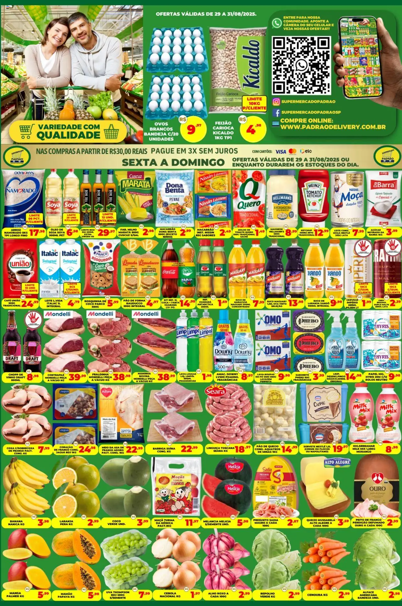 Supermercado Padrão - Ofertas da semana  - página 1- válido a partir de 29/08/2025
