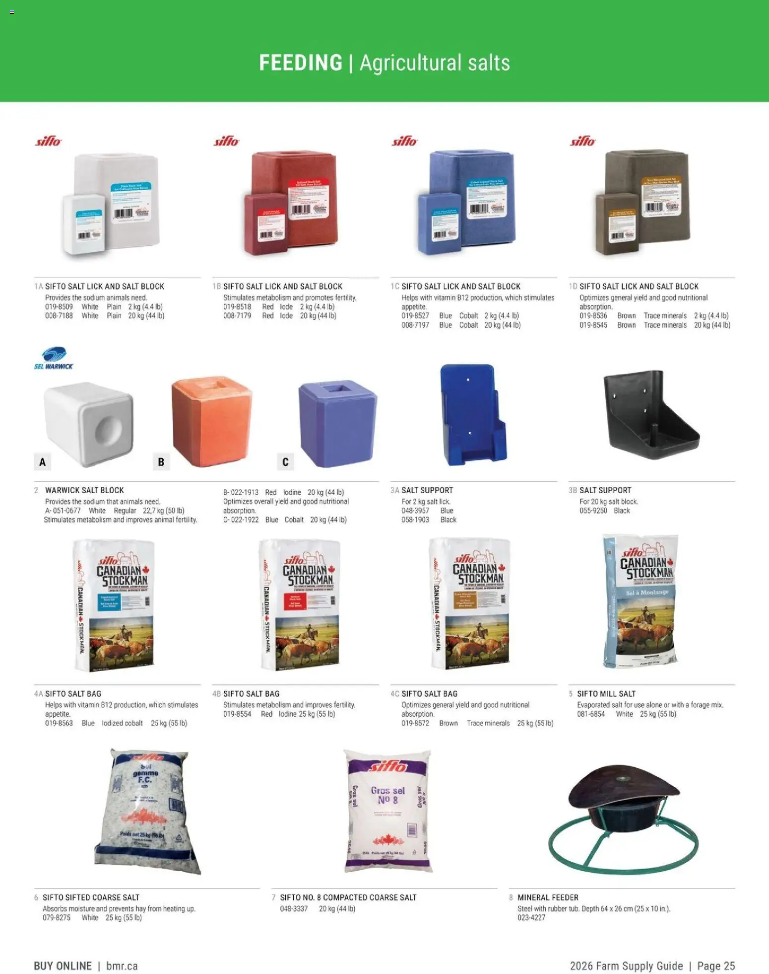 BMR - Agrizone - 2026 Farm Supply Guide - page 25- valid from Jan 9, 2026