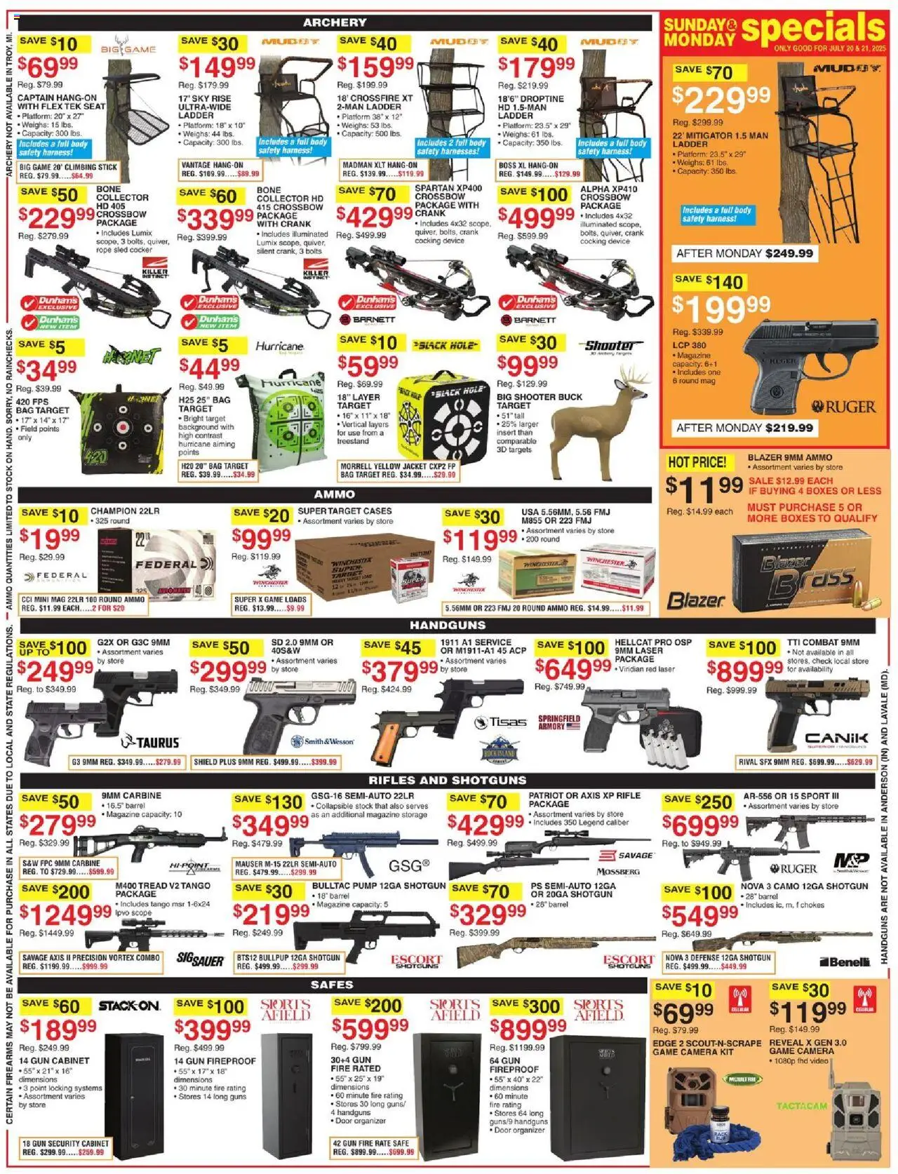 Dunham's Sports Weekly Ad - page 11- valid from 07/19/2025