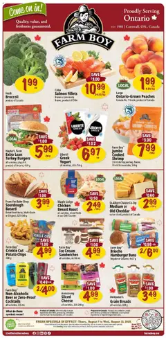 Preview Farm Boy weekly flyer / circulaire valid from Aug 7, 2025