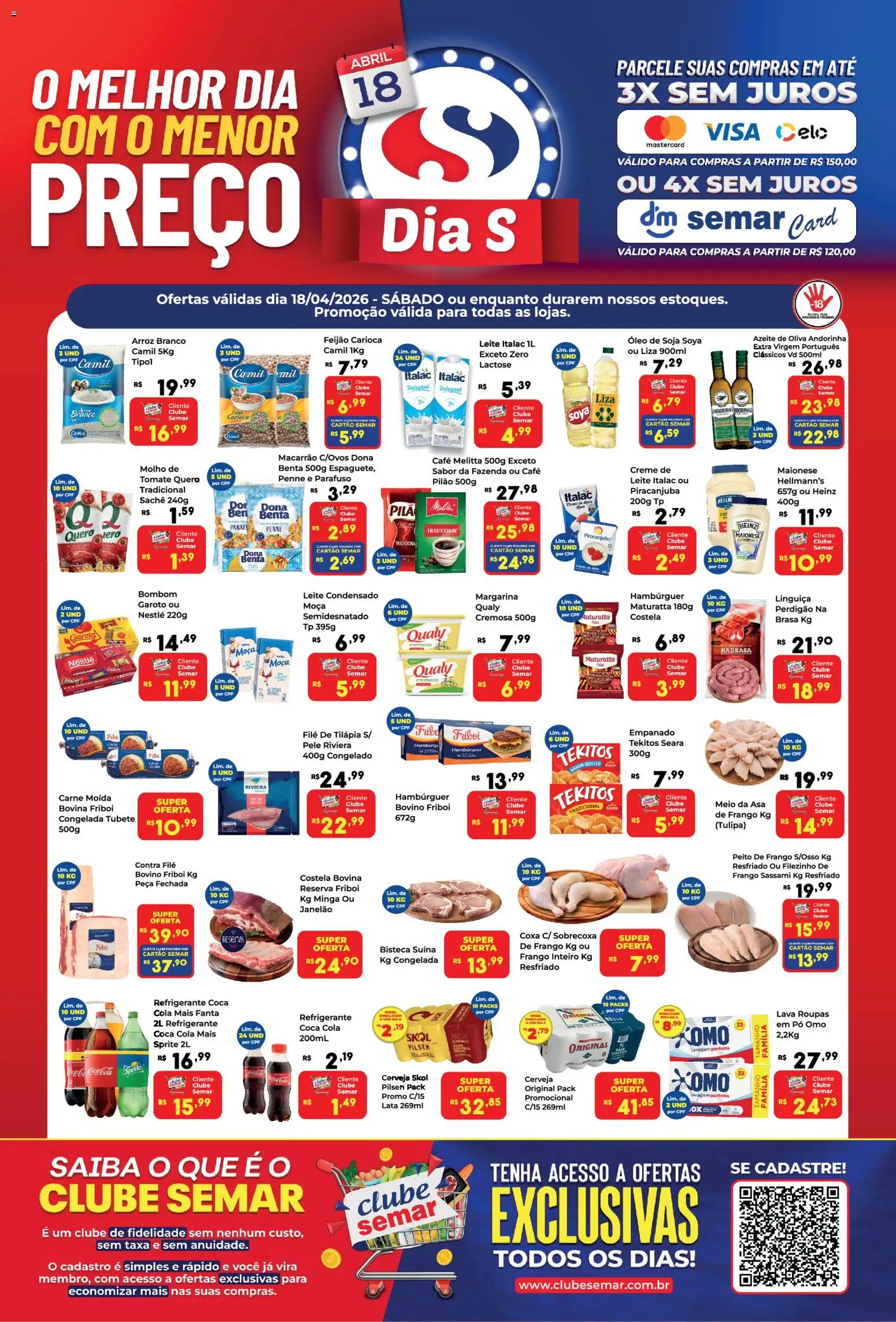 Semar Supermercado - Ofertas da semana - página 1- válido a partir de 18/04/2026
