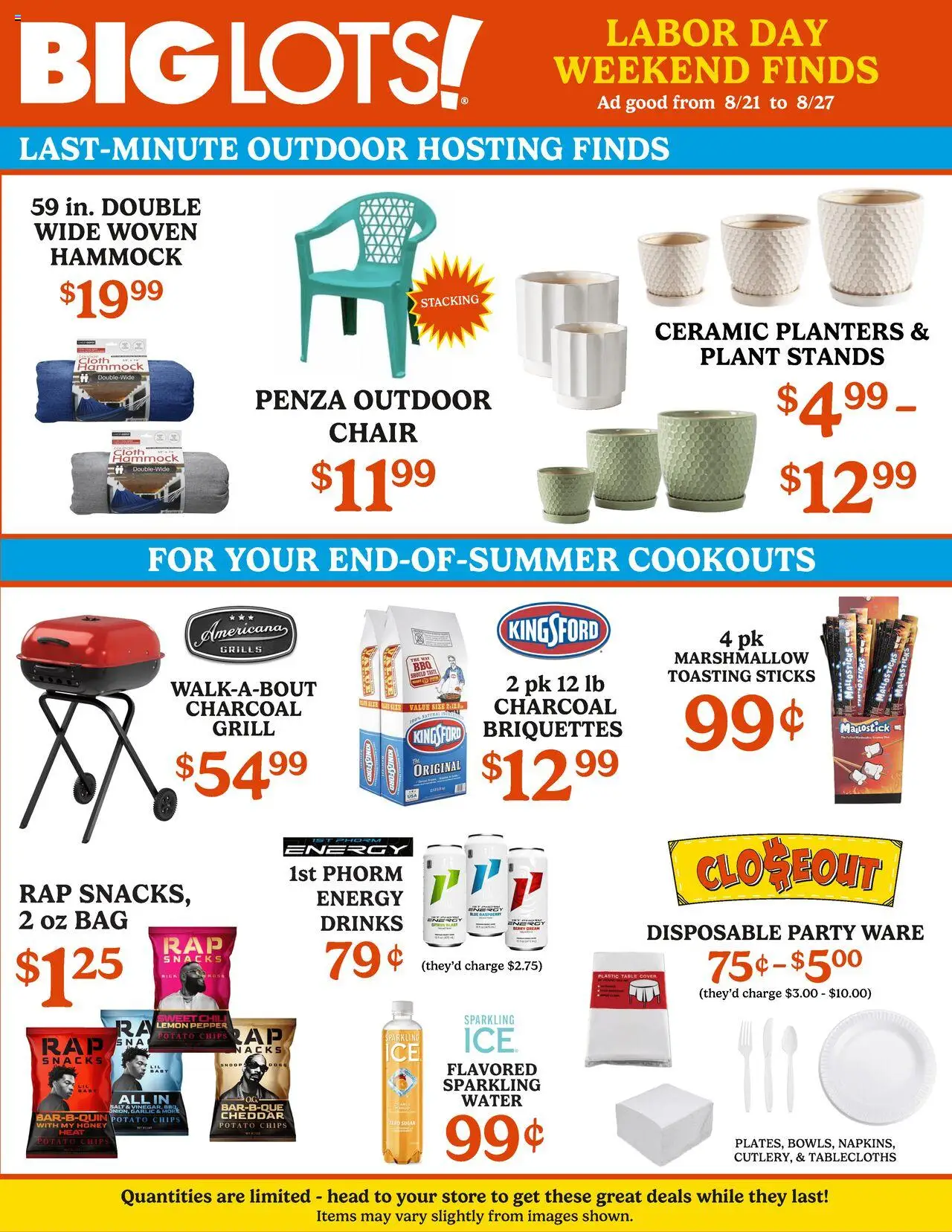 Big Lots Weekly Ad - page 1- valid from 08/21/2025