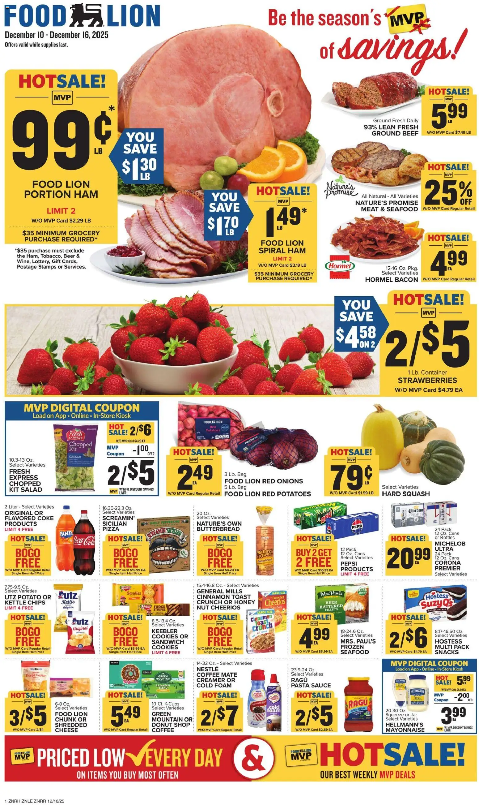 Food Lion Weekly Ad - page 1- valid from 12/10/2025