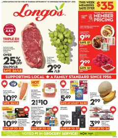 Preview Longo's weekly flyer / circulaire valid from Sep 18, 2025