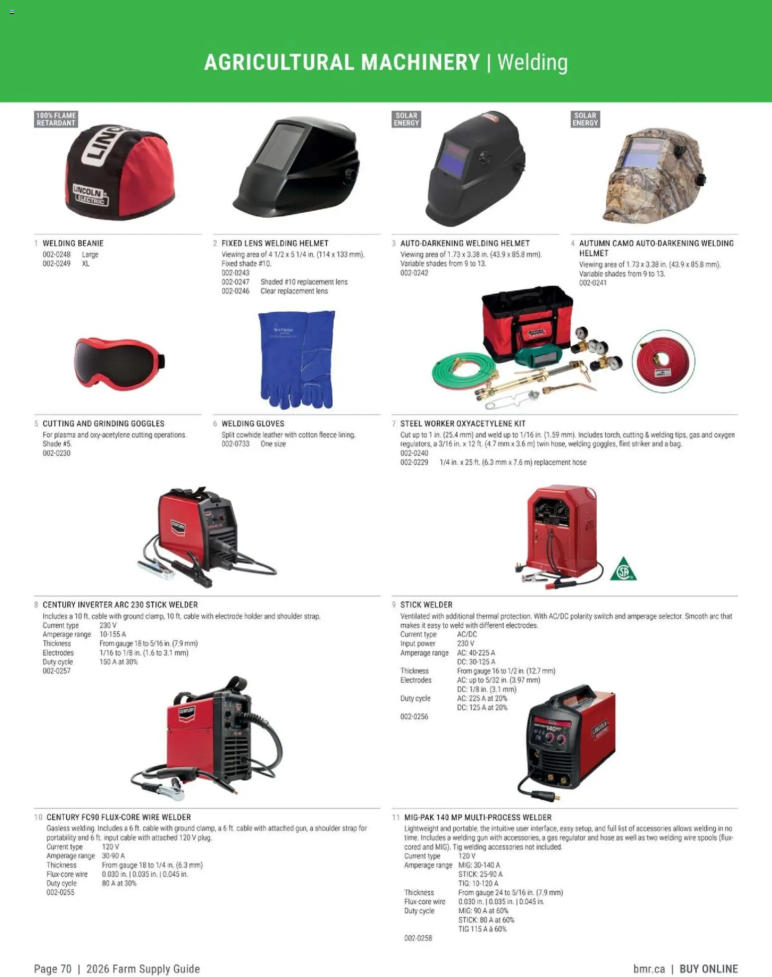 BMR - Agrizone - 2026 Farm Supply Guide - page 70- valid from Jan 9, 2026
