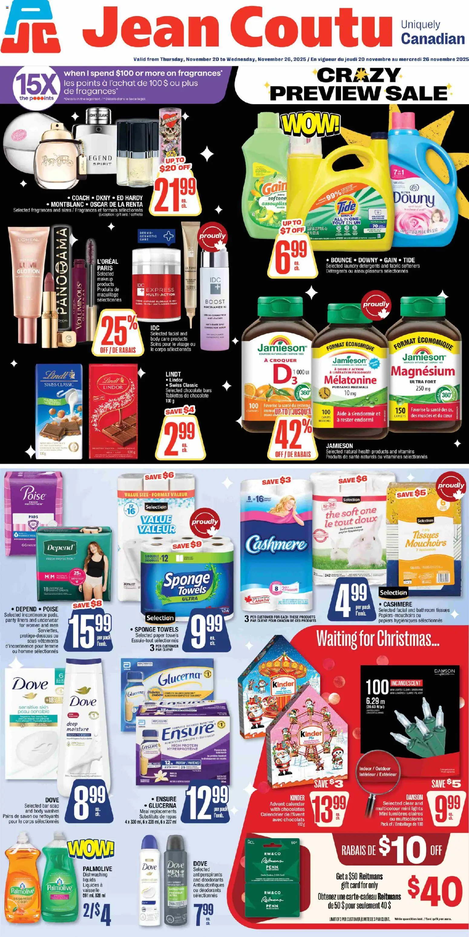Jean Coutu Black Friday Flyer - page 1- valid from Nov 20, 2025