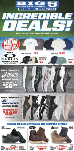 Preview Big 5 Sporting Goods Weekly Ad valid from 04/17/2026