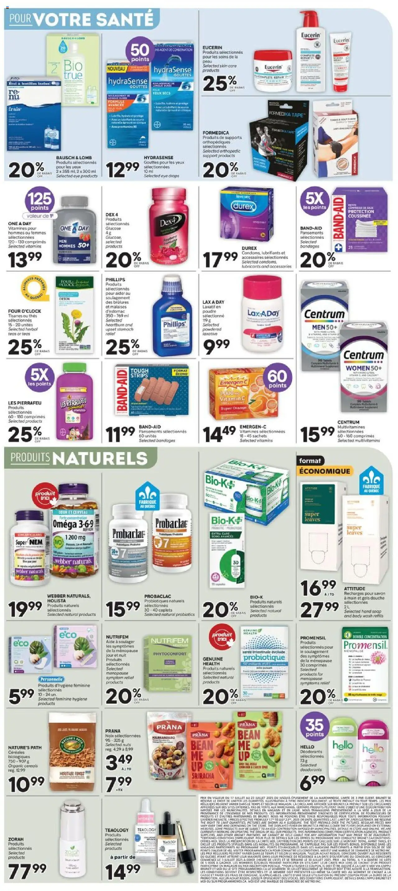 Brunet weekly flyer / circulaire - page 5- valid from Jul 17, 2025