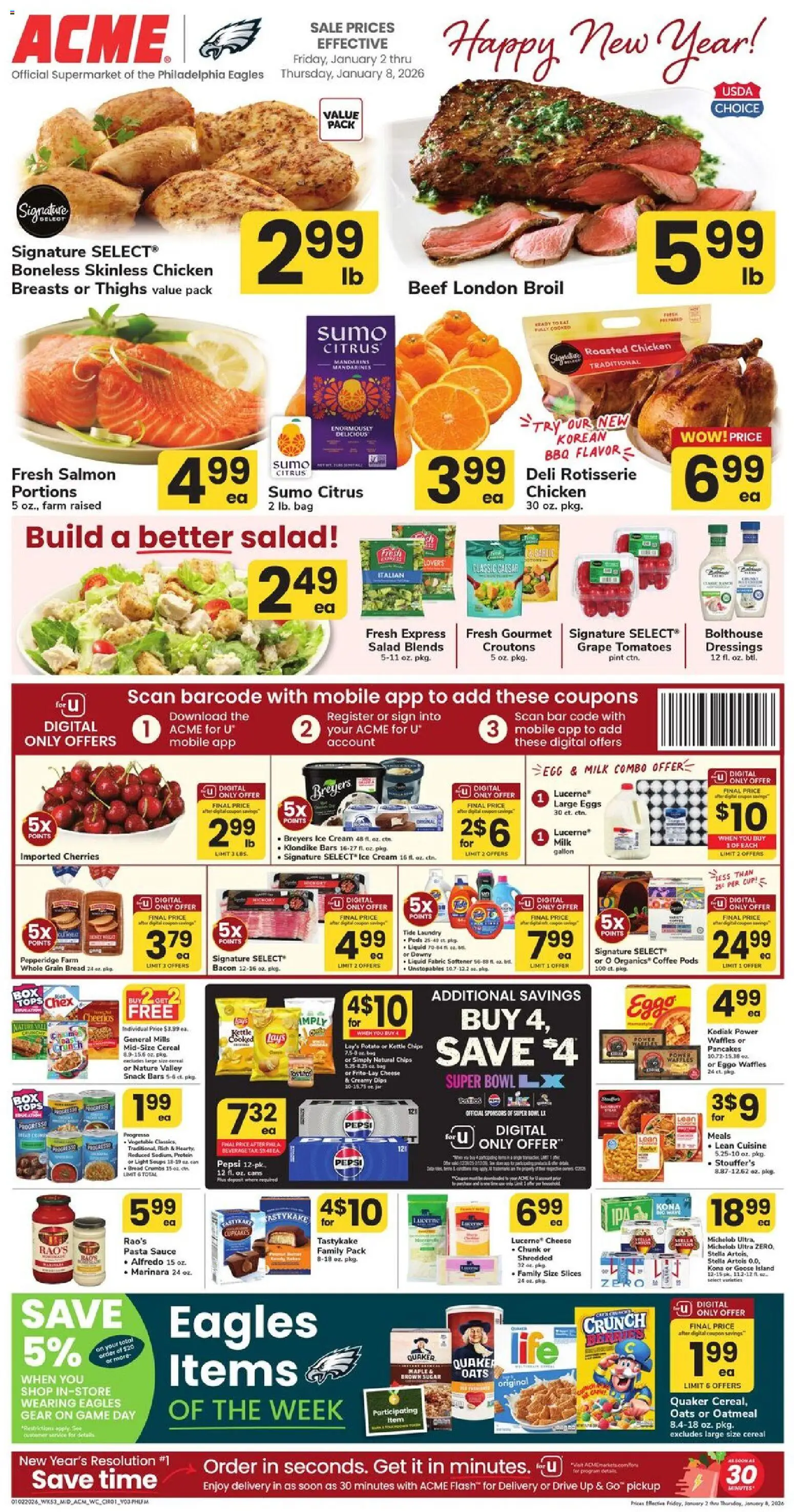 Acme Weekly Ad - page 1- valid from 01/02/2026