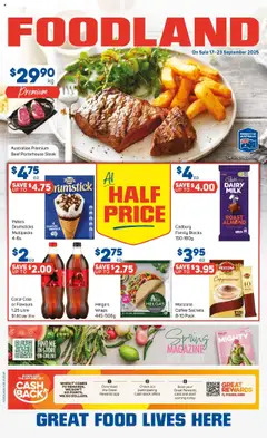 Foodland catalogue preview - valid from 17/09/2025