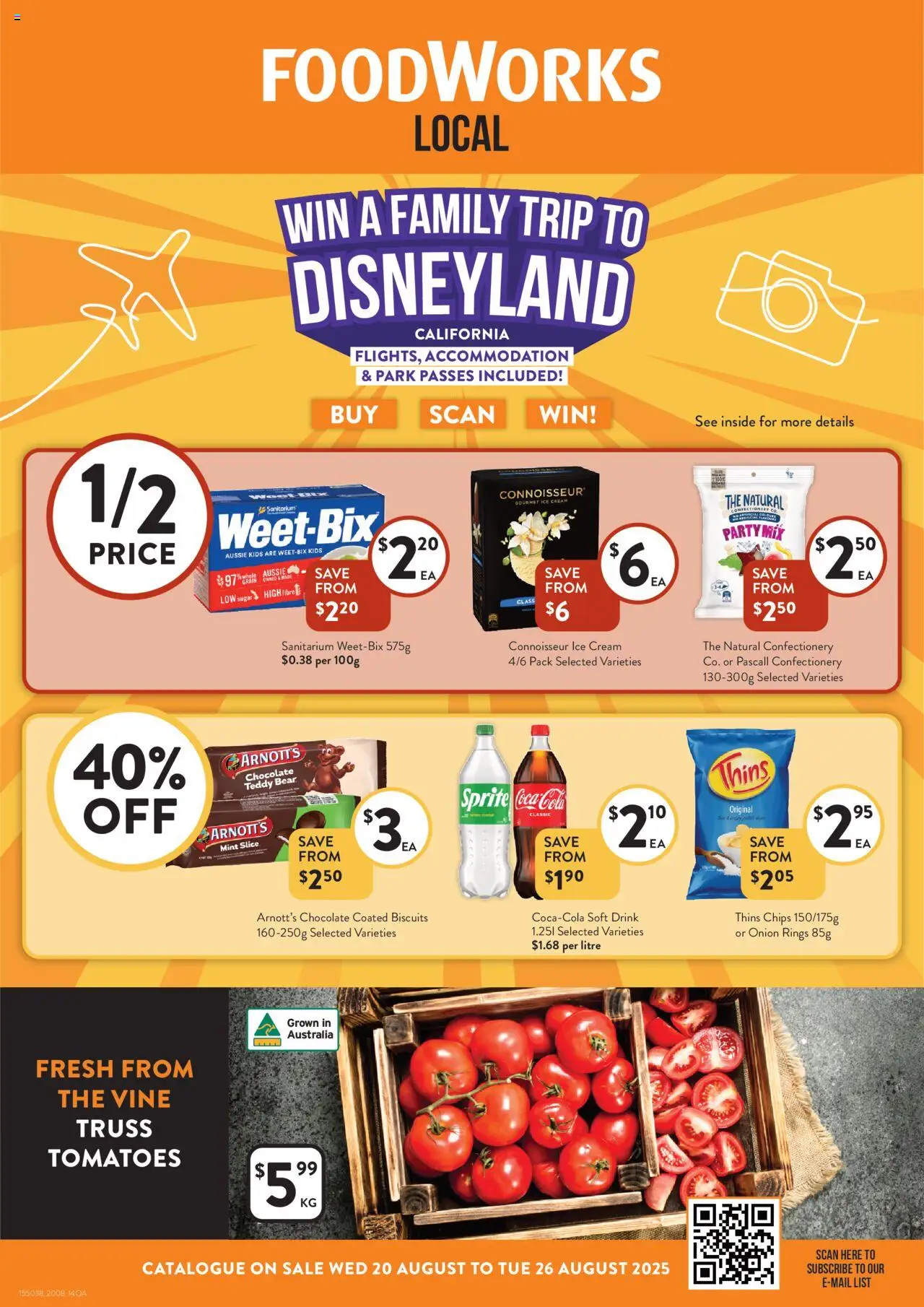 Foodworks Catalogue QLD - page 1- valid from 20/08/2025