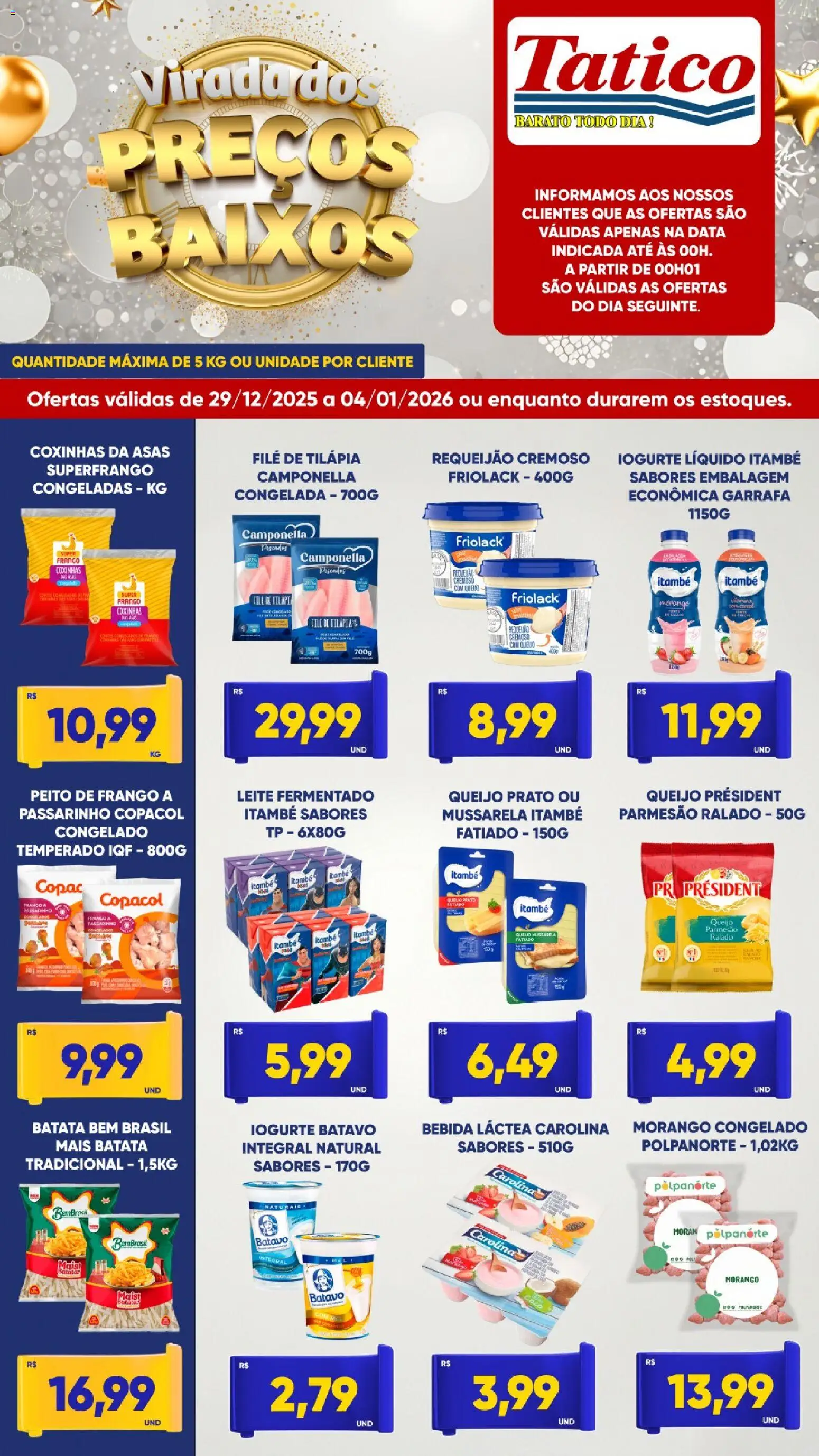 Tatico - Ofertas da semana - página 1- válido a partir de 29/12/2025
