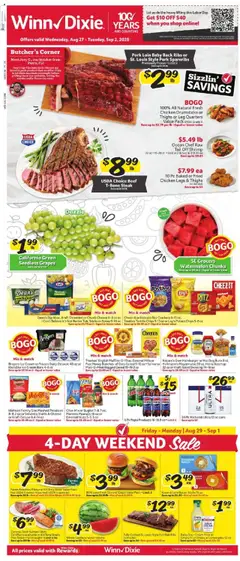 Preview Winn Dixie Weekly Circular - GA valid from 08/27/2025