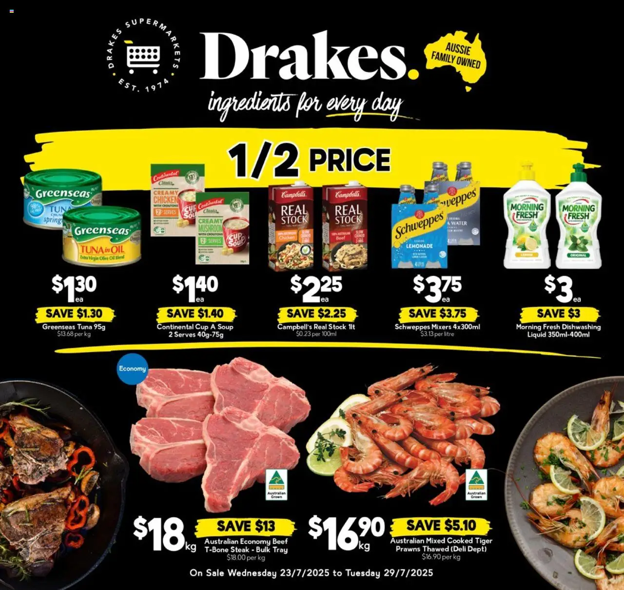 Drakes Catalogue QLD - page 1- valid from 23/07/2025