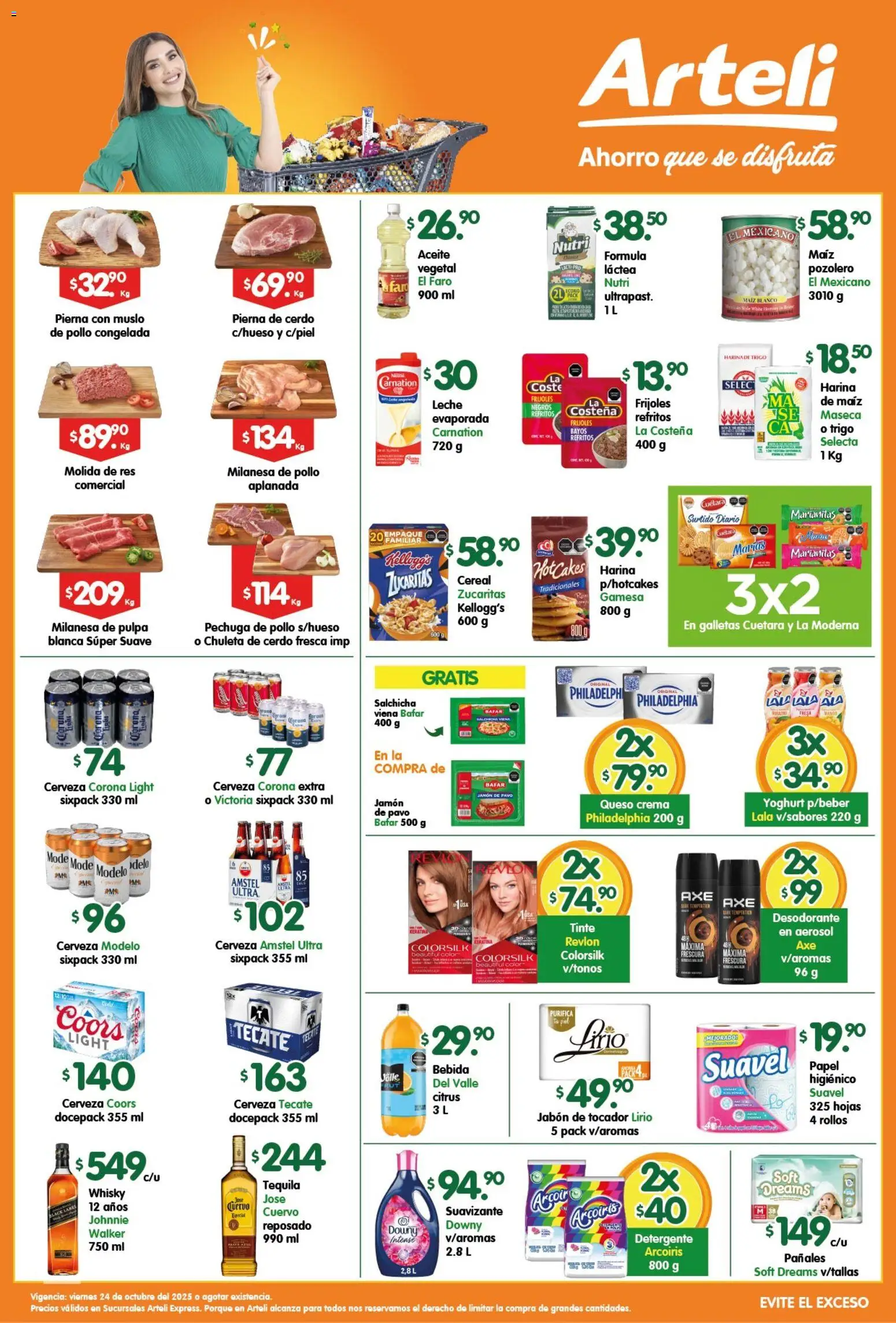 Arteli - Folleto Express - página 1- válido desde 24/10/2025