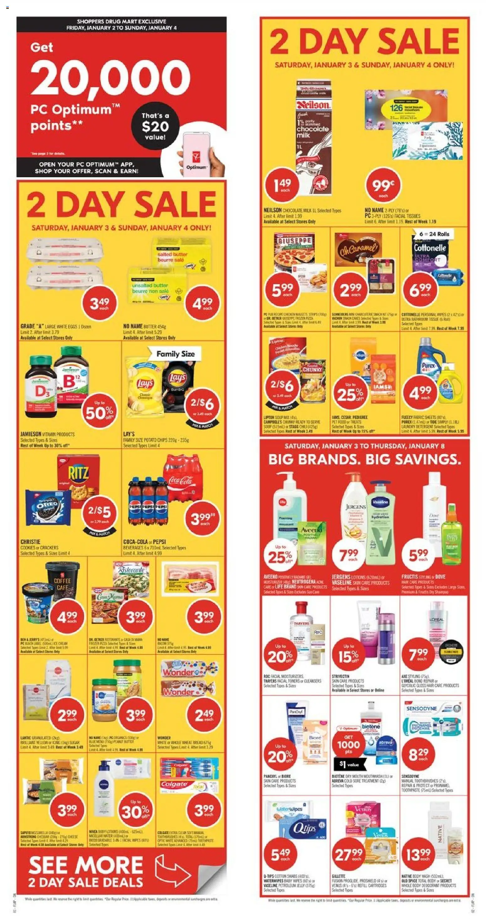 Shoppers weekly flyer / circulaire - page 1- valid from Jan 3, 2026