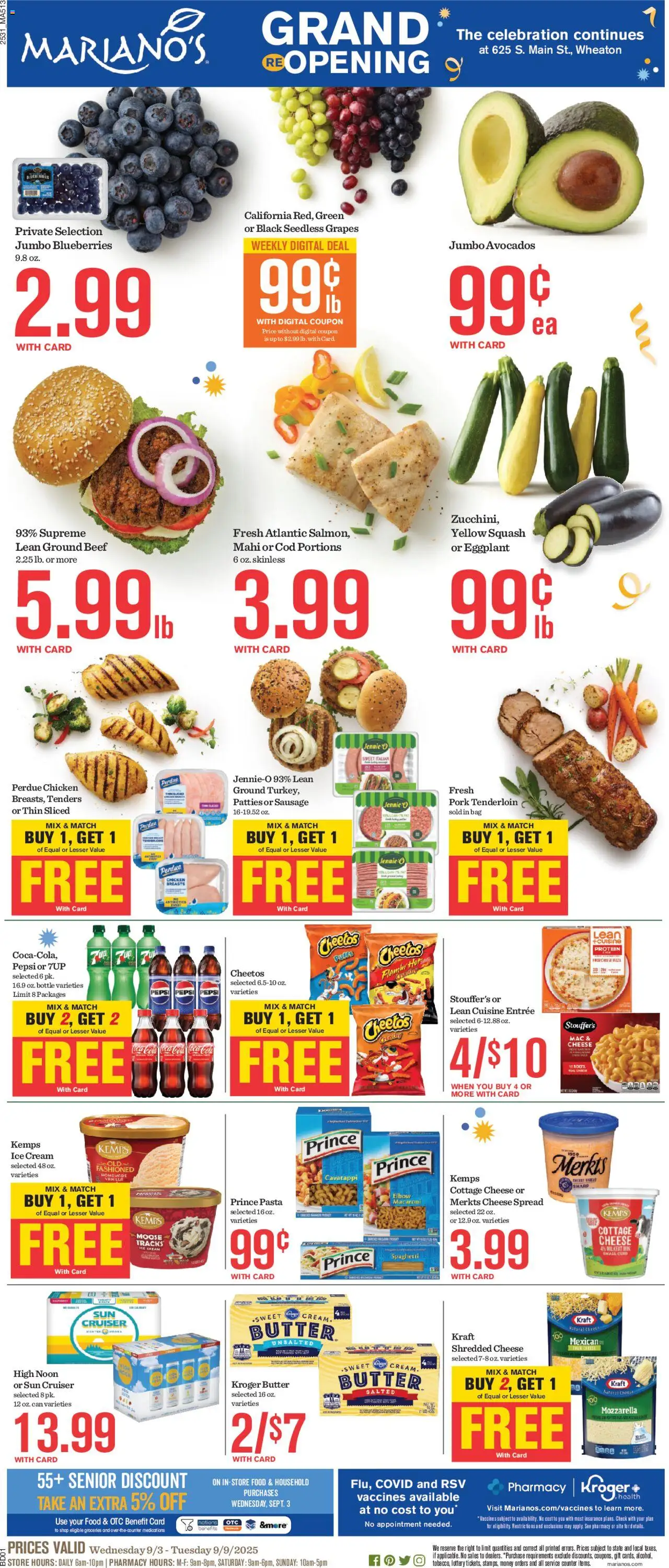 Mariano's Weekly Ad - page 1- valid from 09/03/2025