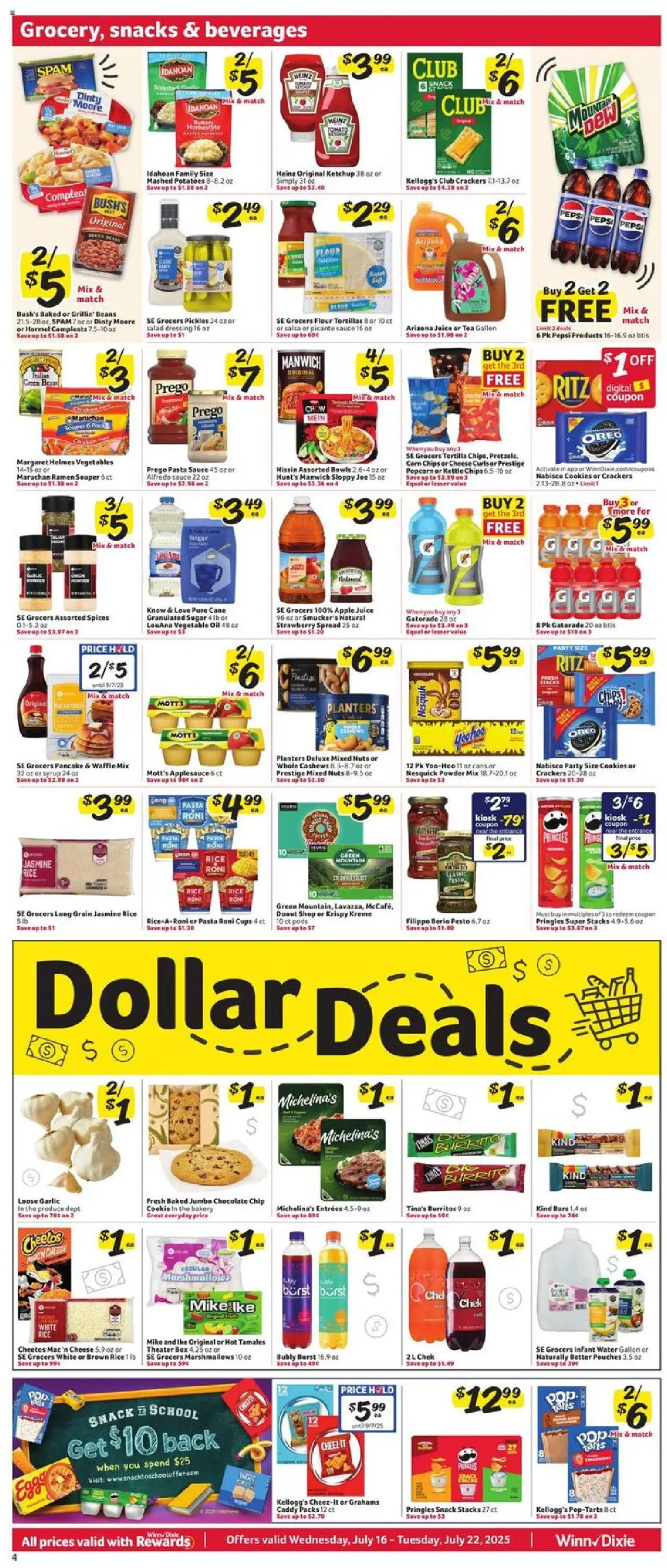 Winn Dixie Weekly Circular - FL - page 5- valid from 07/16/2025