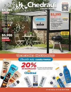 Chedraui folleto válido desde 27/03/2026