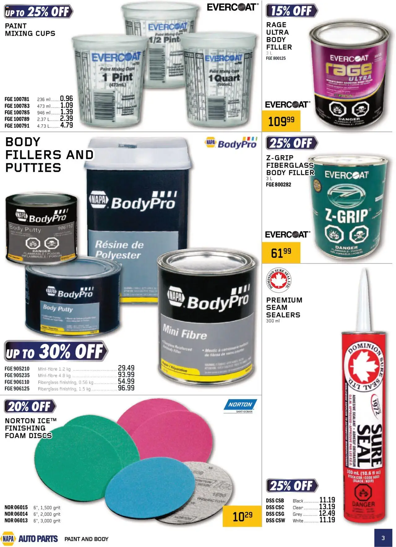 NAPA Auto Parts - CMAX Catalog - page 3- valid from Oct 1, 2025