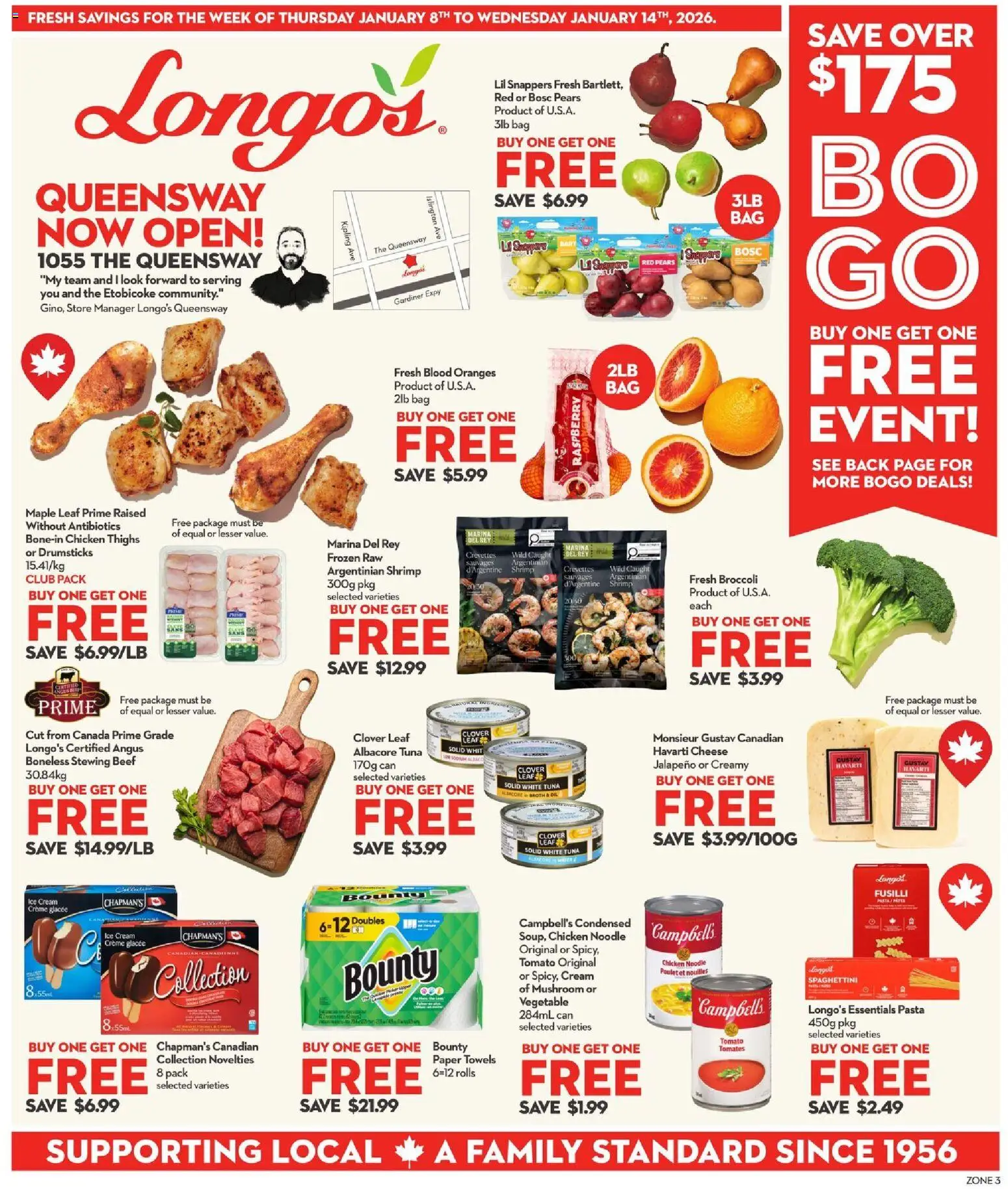 Longo's weekly flyer / circulaire - page 1- valid from Jan 8, 2026