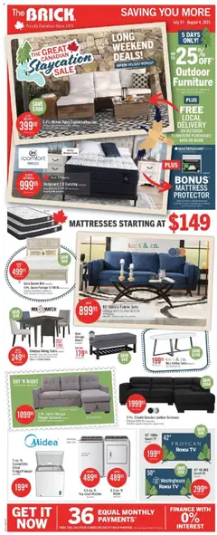 Preview The Brick weekly flyer / circulaire valid from Jul 31, 2025