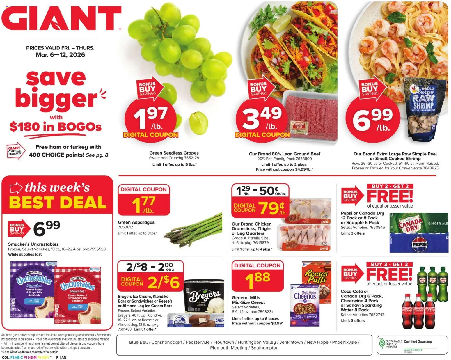 Giant Weekly Ad - page 1- valid from 03/06/2026