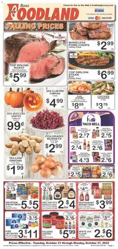 Preview Foodland Weekly Ad valid from 10/21/2025