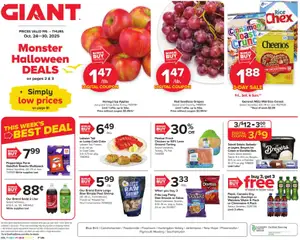 Preview Giant Weekly Ad valid from 10/24/2025