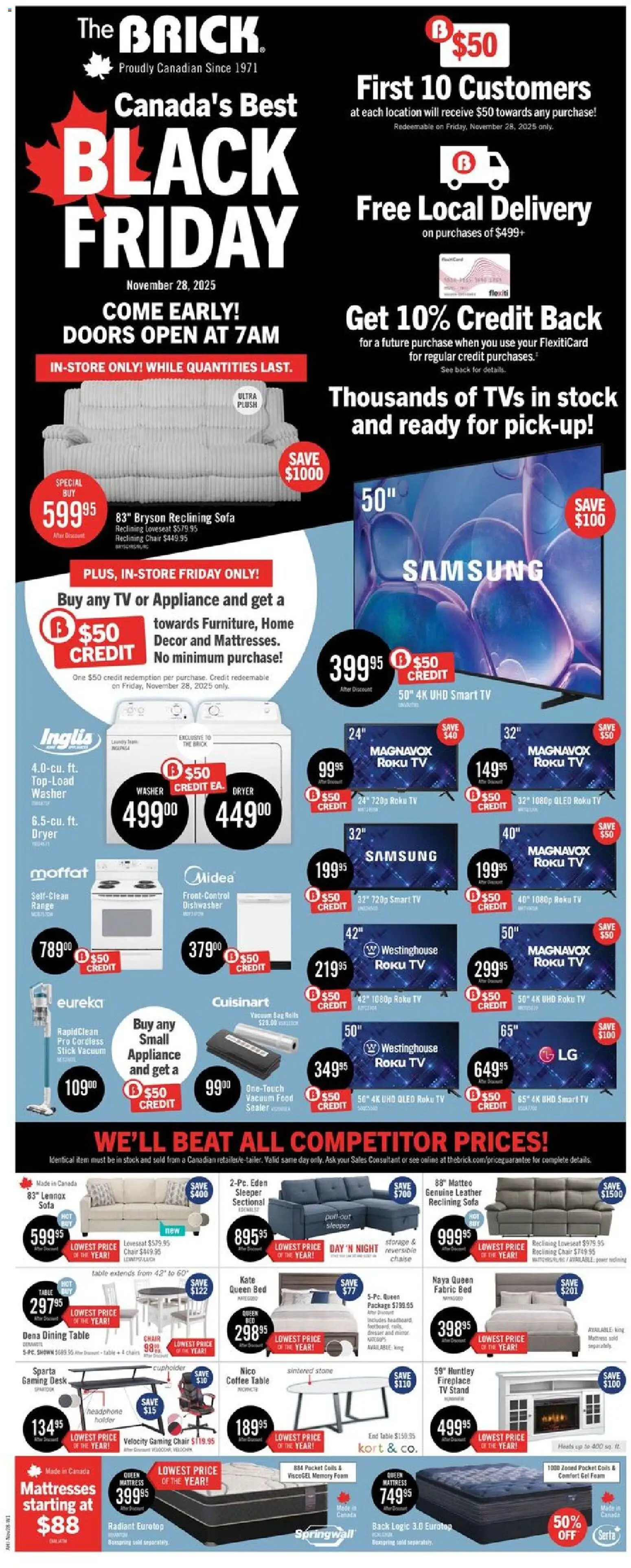 The Brick - Black Friday  - page 1- valid from Nov 28, 2025