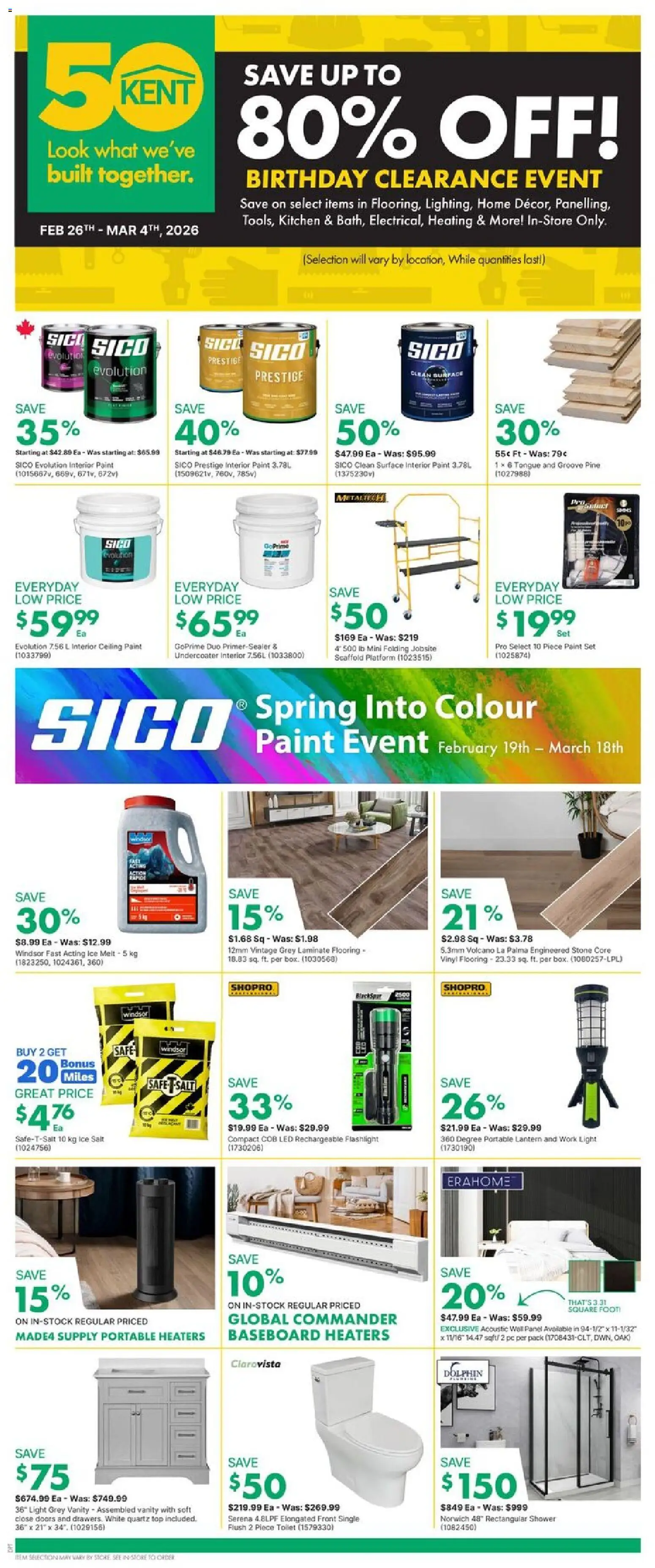 Kent weekly flyer / circulaire - page 1- valid from Feb 26, 2026