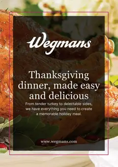 Preview Wegmans Thanksgiving valid from 11/15/2025