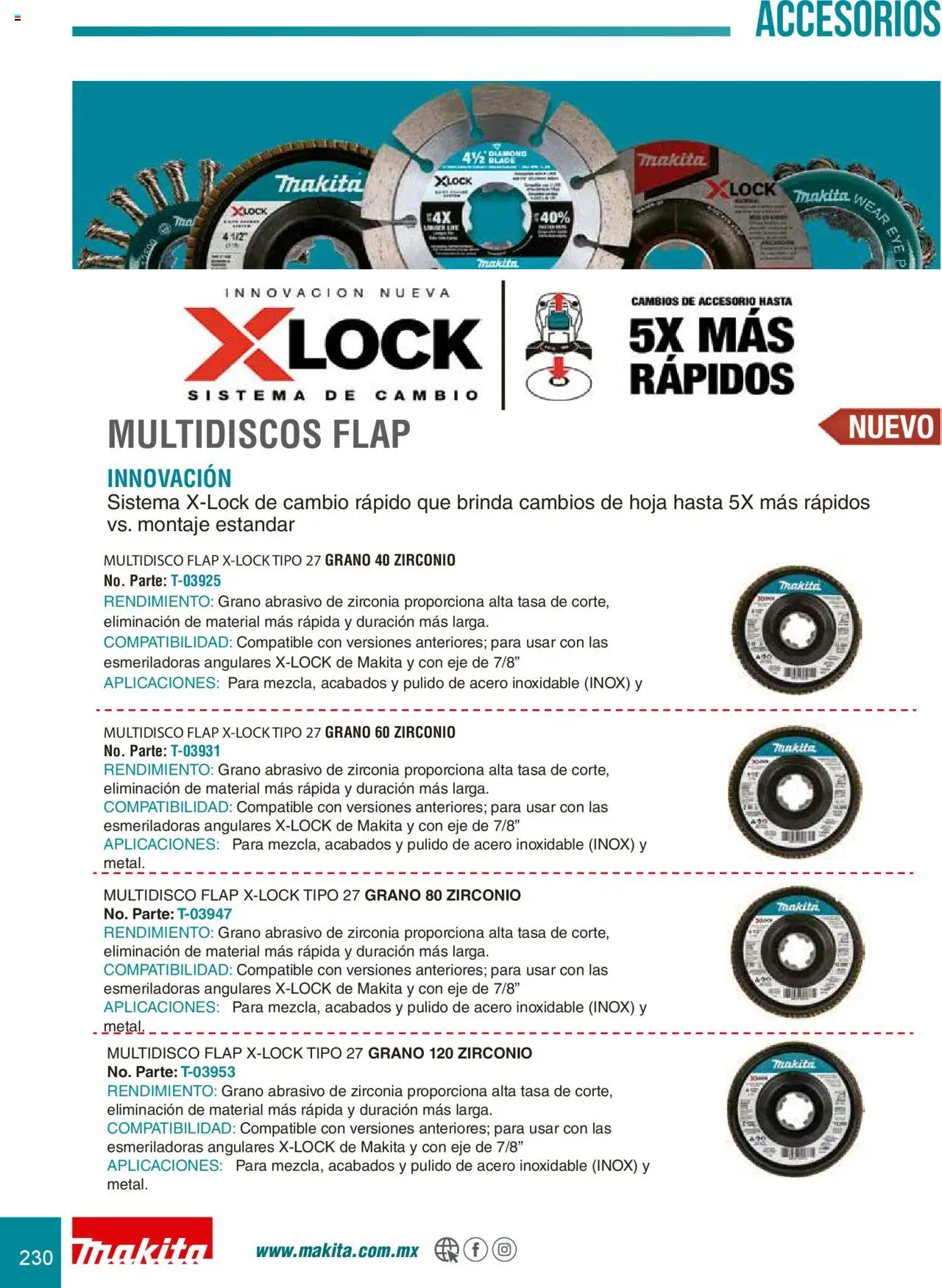 Makita catálogo Accesorios - página 230- válido desde 08/07/2024