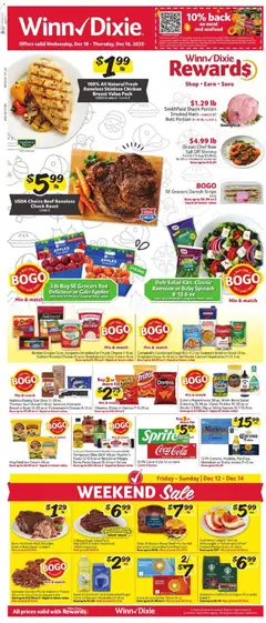 Preview Winn Dixie Weekly Circular - GA valid from 12/10/2025