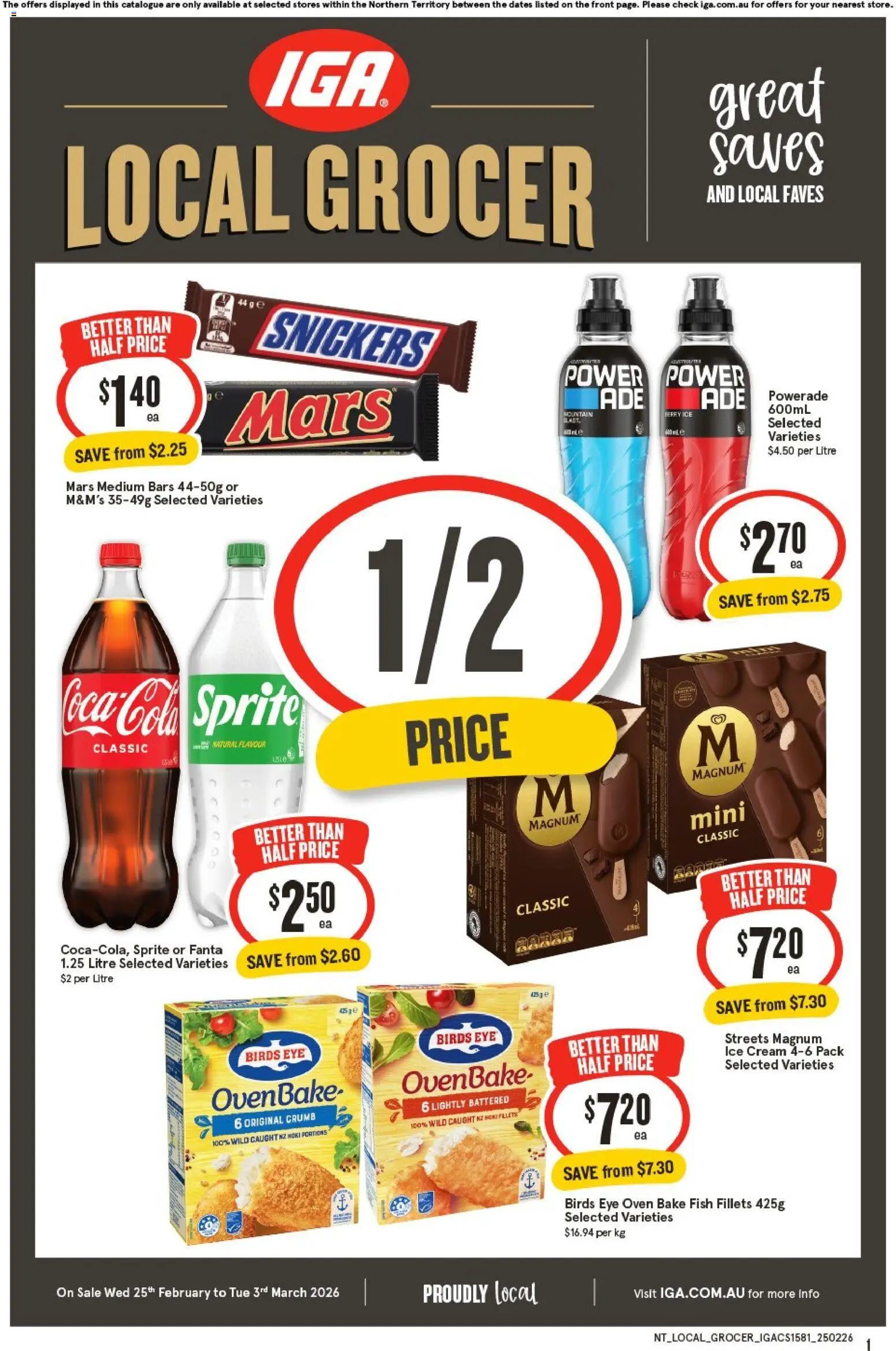 IGA Local Grocer NT - page 1- valid from 25/02/2026