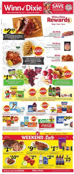 Preview Winn Dixie Weekly Ad valid from 10/01/2025
