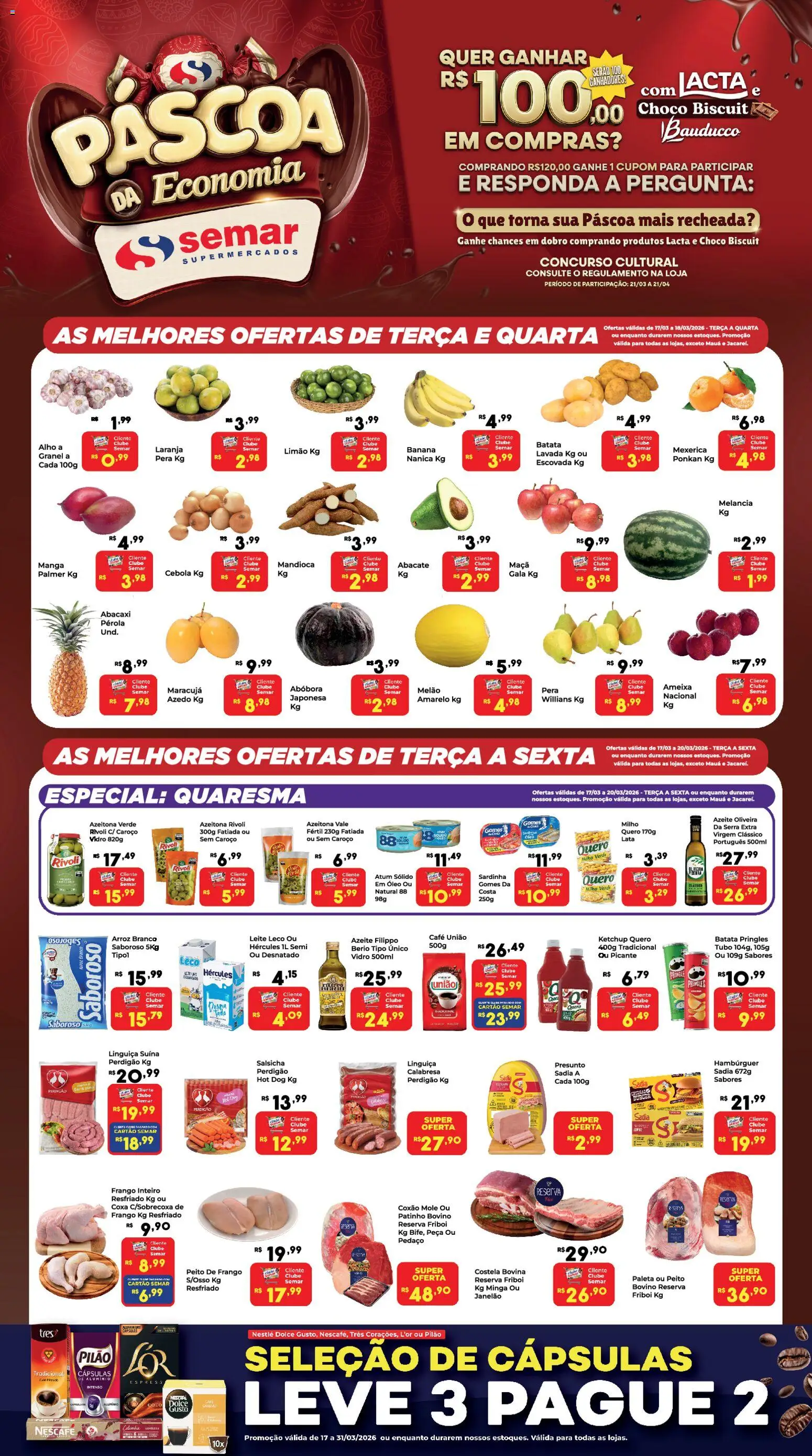 Semar Supermercado - Ofertas da semana - página 1- válido a partir de 17/03/2026
