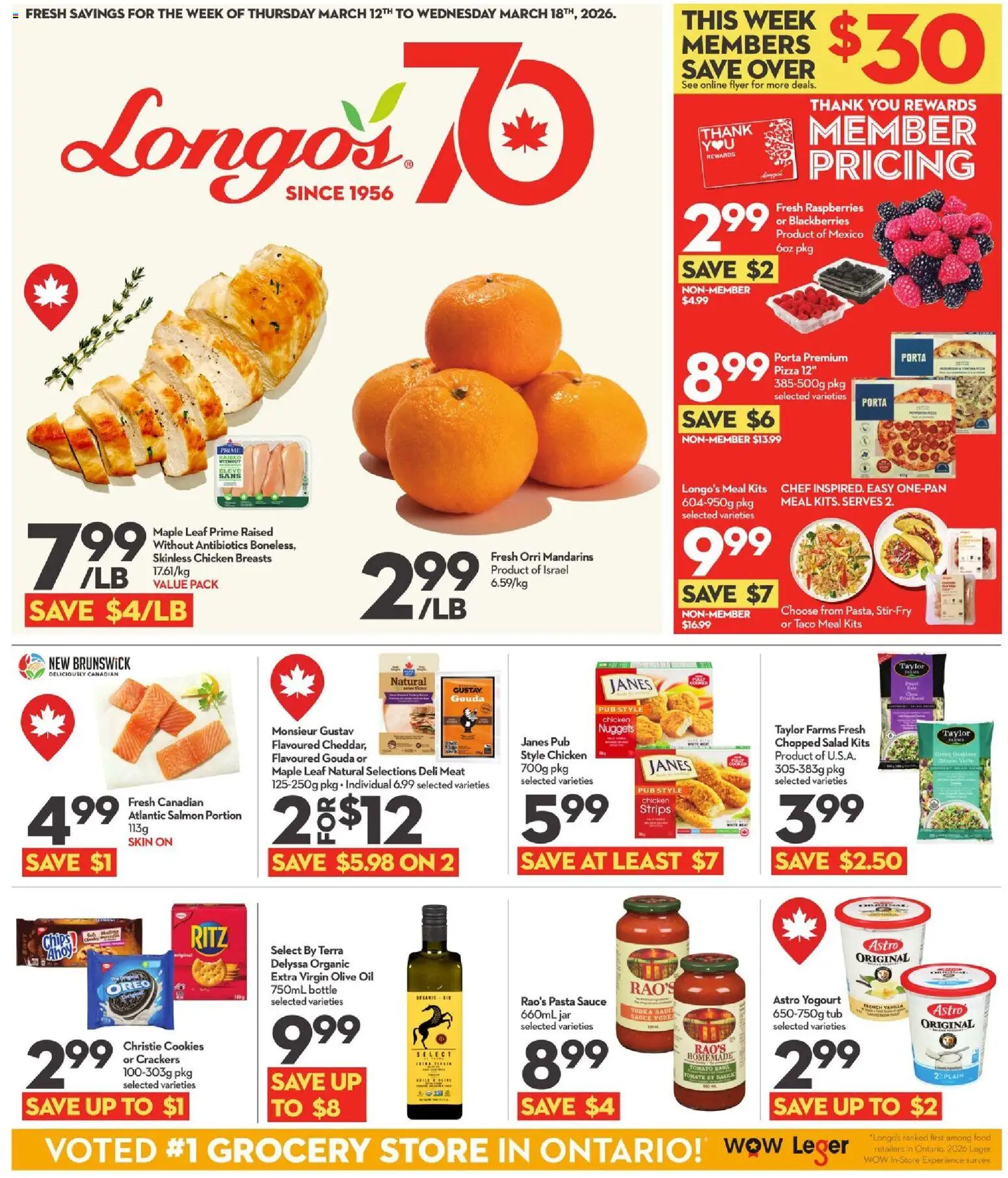 Longo's weekly flyer / circulaire - page 1- valid from Mar 12, 2026