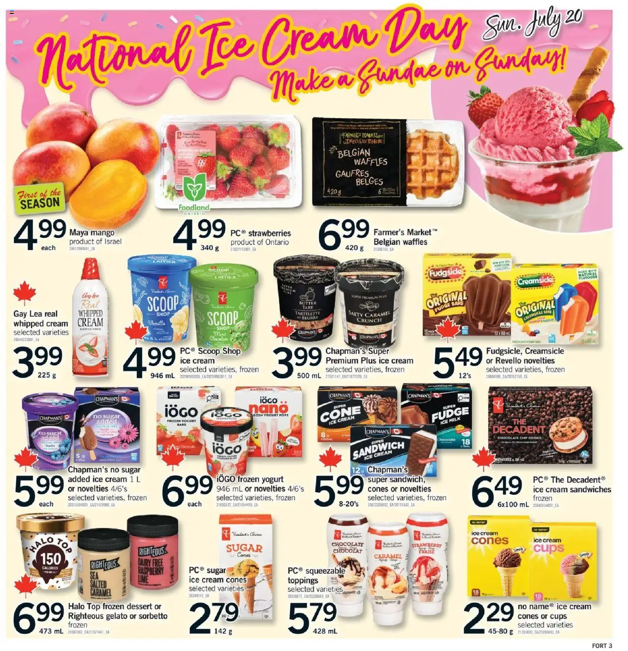 Fortinos weekly flyer / circulaire - page 4- valid from Jul 17, 2025