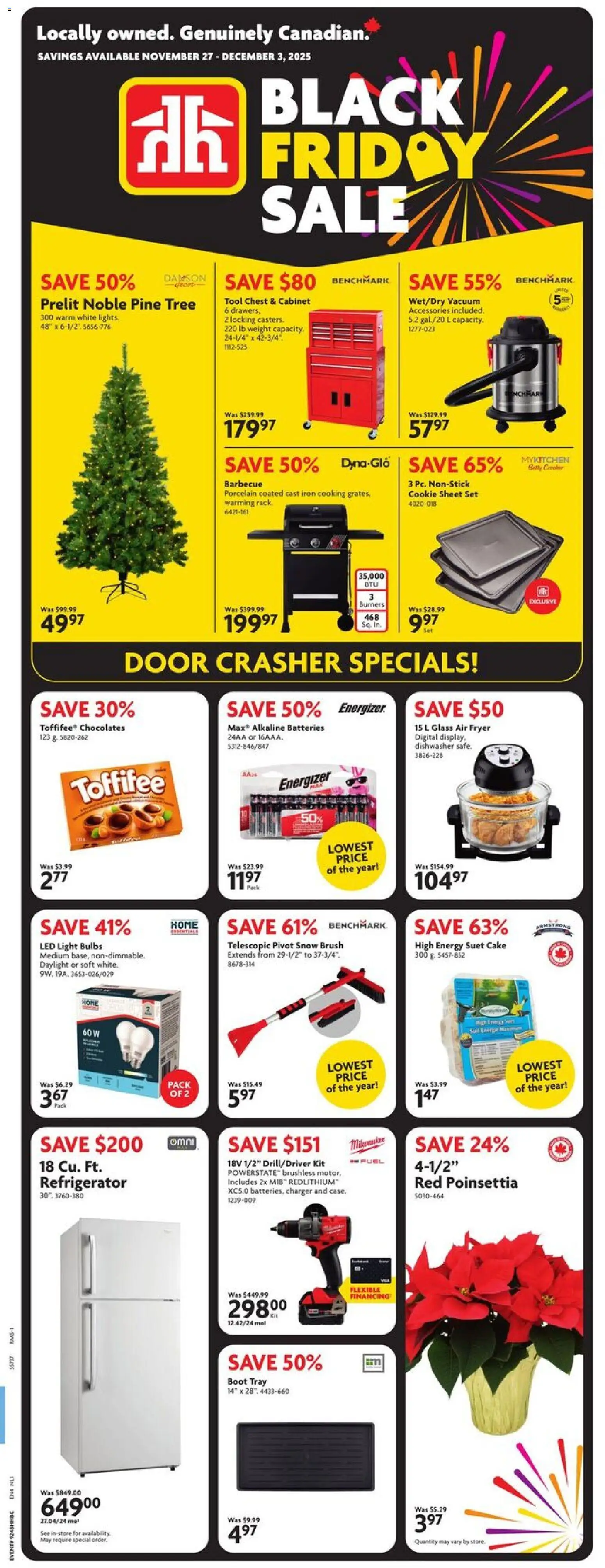 Home Hardware weekly flyer / circulaire - page 1- valid from Nov 27, 2025