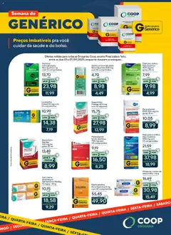 Pré-visualização Coop - Ofertas Drogaria Genéricos válida a partir de 01/09/2025