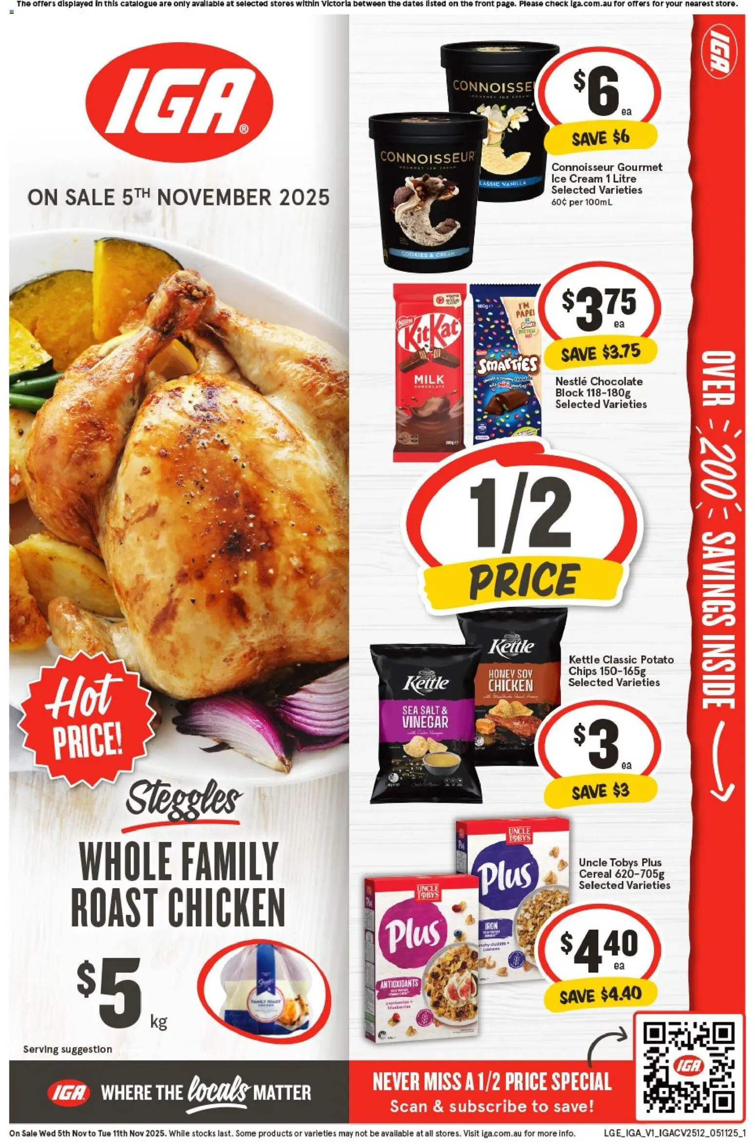 IGA Catalogue VIC - page 1- valid from 05/11/2025