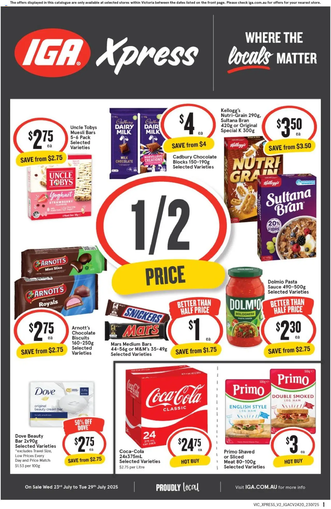 IGA Xpress VIC - page 1- valid from 23/07/2025