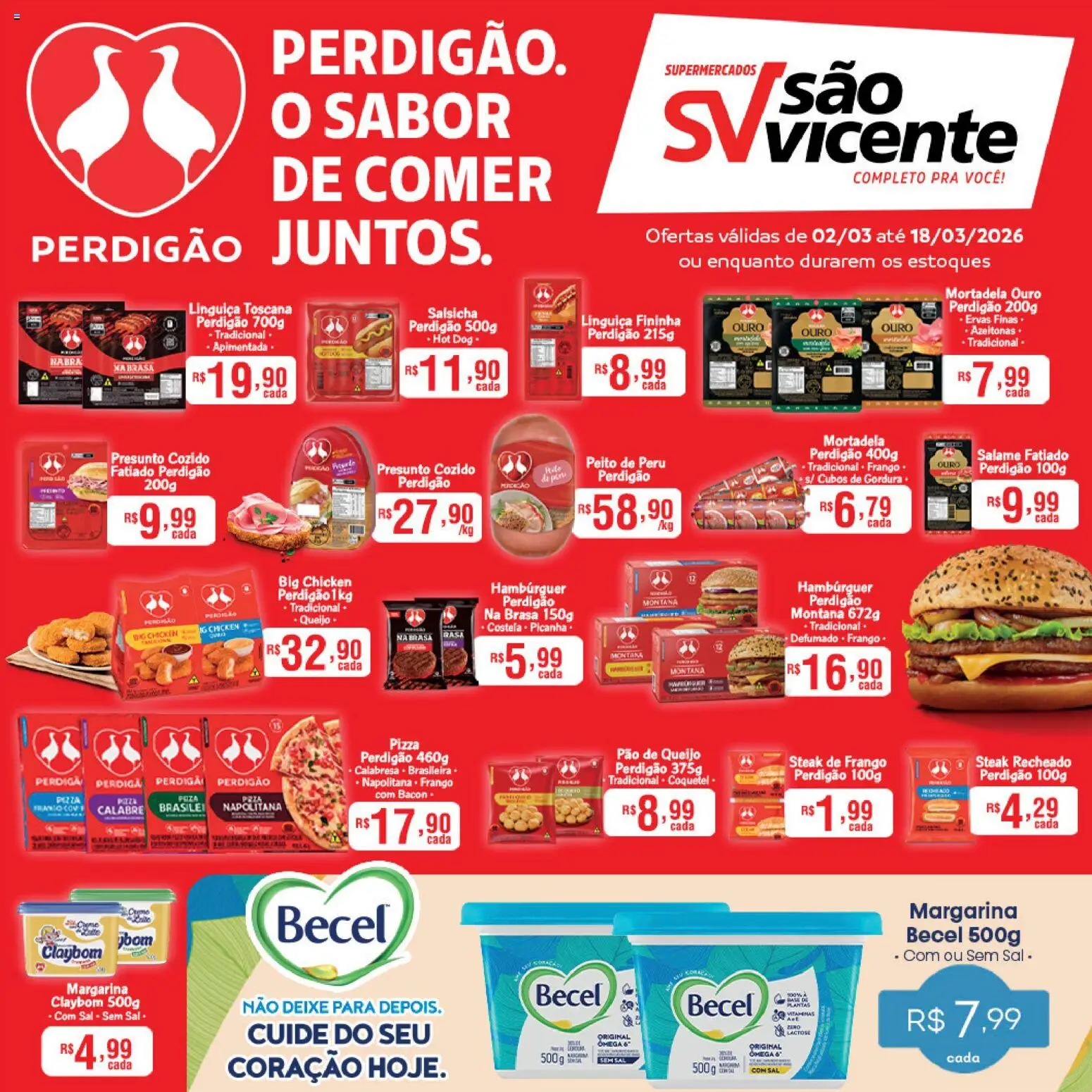 Supermercados São Vicente ofertas Perdigão - página 1- válido a partir de 02/03/2026

