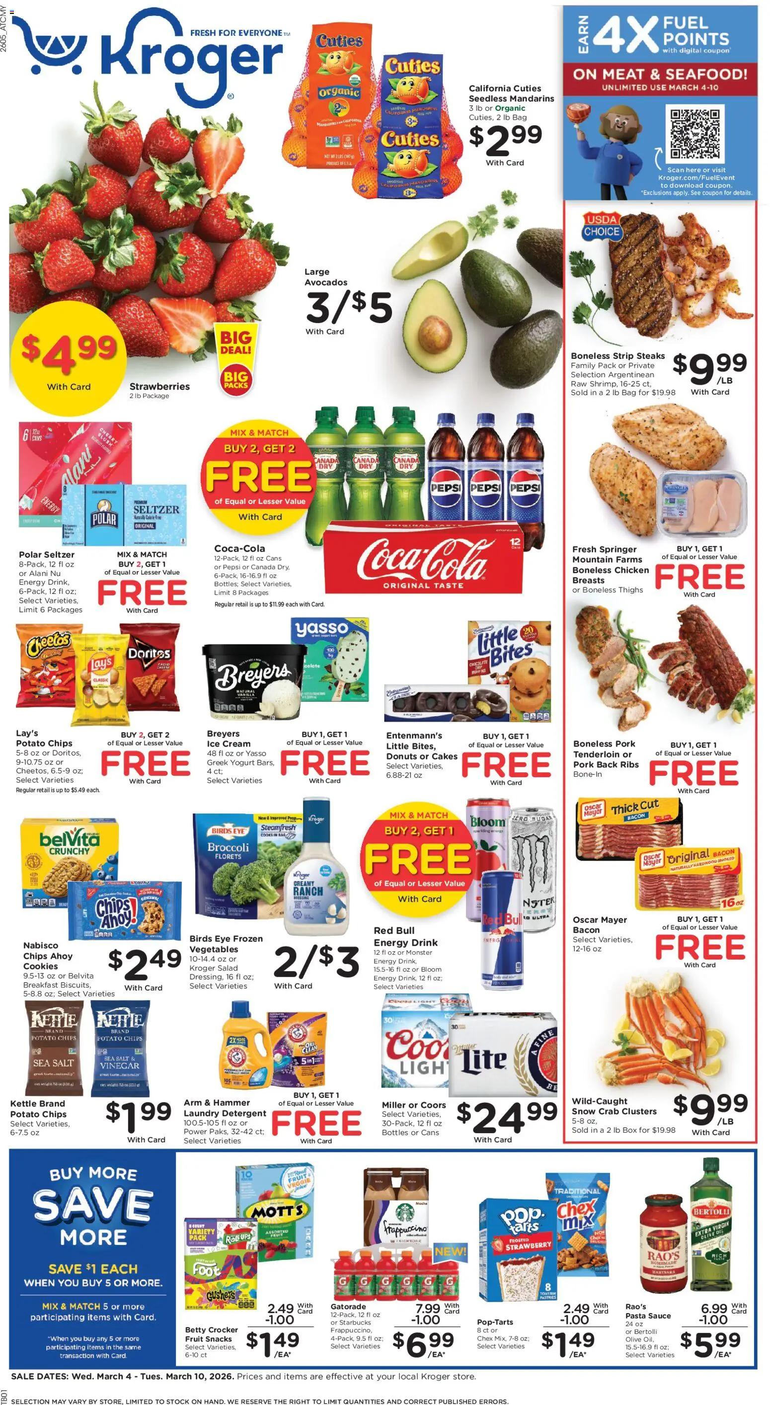 Kroger Weekly Ad - page 1- valid from 03/04/2026