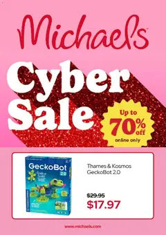 Preview Michaels Cyber Sale valid from 12/01/2025