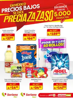 Soriana - Preciazazaso Híper: Ags, Col, Gto, Jal, Mich válido desde 01/08/2025